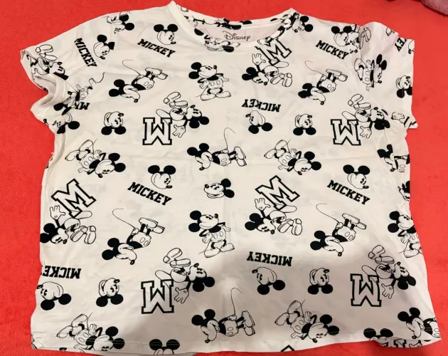 Camiseta Disney Mickey Feminina | Estampa Clássica | Tam. GG