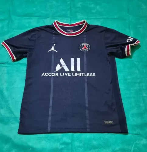 Camisa Paris Saint Germain Air Jordan - 21/22 Azul