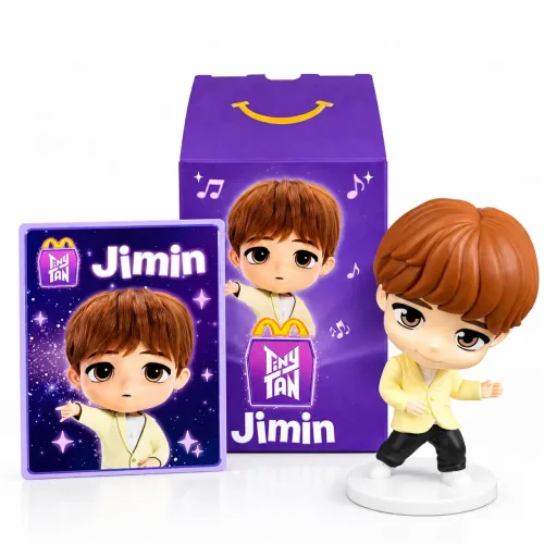 Jimin (edição Throwback) - BTS Tinytan Mcdonald's + Card
