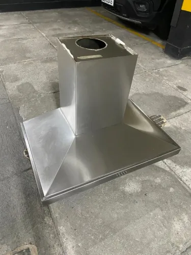 Coifa de parede em aço inox 90x60