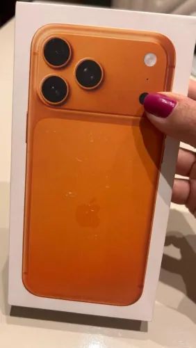 Ifone 17 pro max 256gp laranja novo e na caixa lacrado.