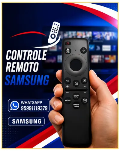 Controle da tv Samsung smart 4k
