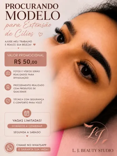 ? MODELO PARA CÍLIOS POR APENAS R$ 50,00 ?