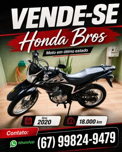 Honda Bros 2020 - 18 mil km - Muito Conservada