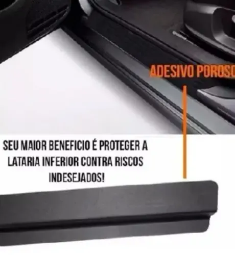 Soleira em Adesivo Protetor de Porta de Carro Universal 4 Peças