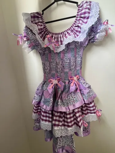 Vestido festa junina 10 a 14