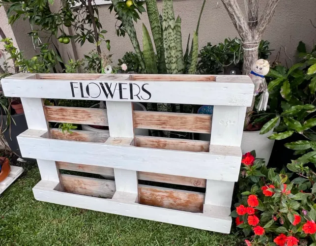 Pallets para Decoração / Floreira / Sapateira