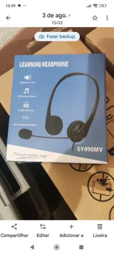 FINE HEADSET C/ .ICRIFONE ATENDIMENTO CALL CENTER