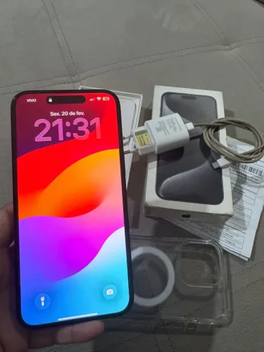 iPhone 15 pro Max 512gb chip físico Nota fiscal 