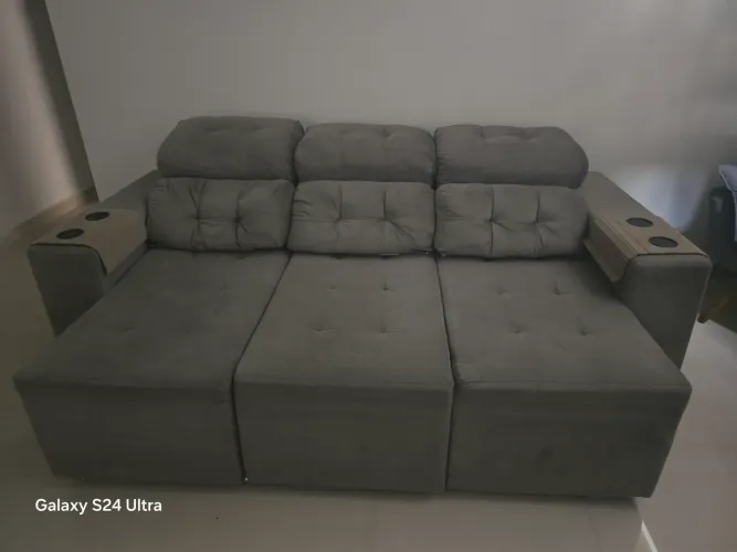 Sofá  3 lugares retrátil