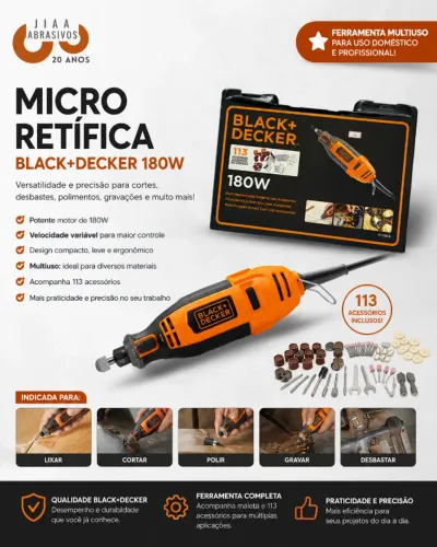 MICRO RETIFICA B&D C/ACE.113PC RT18K/110V