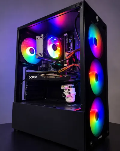 PC GAMER BARATO | RX 570 4GB + 16GB RAM | GTA RP, VALORANT E FORTNITE