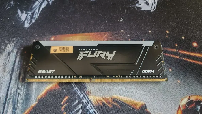 Memória DDR4 Kingston Fury Beast, RGB, 32GB, 3200MHz, Black,