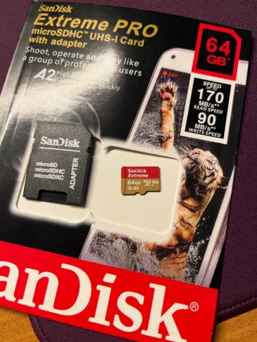 Cartão de Memória Sandisk Extreme Pro 64gb