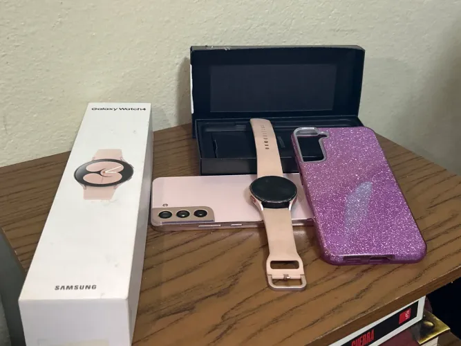 Samsung S22+ (defeito leve) e Galaxy Watch4