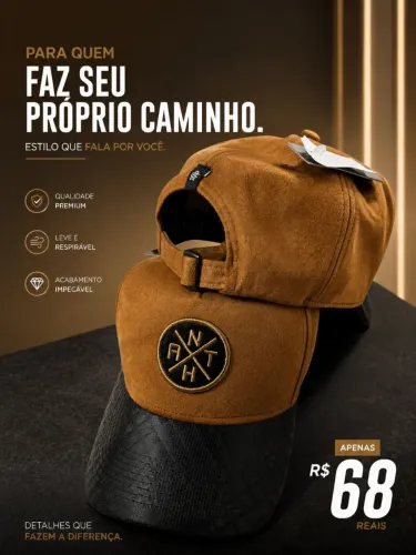 Boné aba curva 3D