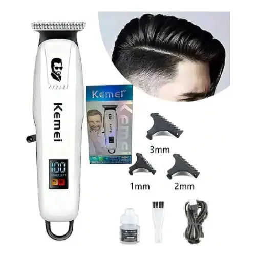 Maquininha kemei pg 232 sem fio acabamento