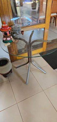 Mesa vidro Redondo