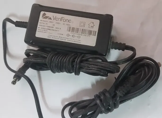 Fonte Verifone 9v 4a Fon0204 2,5mm Com Cabo (Usado)