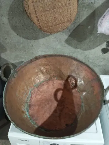 Tacho de cobre antigo de 40 litros