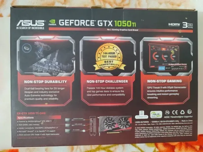 Placa de Video GTX 1050Ti 4GB Semi-nova