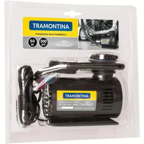 Compressor 12 V 50 W 300 PSI Tramontina Portátil 