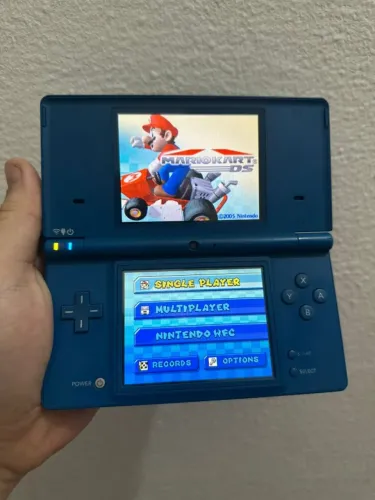 Nintendo DSI Azul Destravado + 300 Jogos Instalados + Cartão SD 8GB + Case