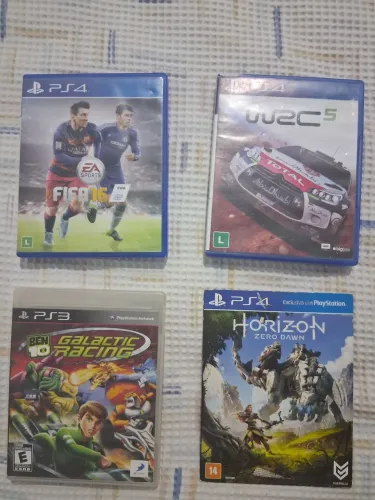 Jogos de PS4 e PS3