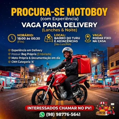 Motoboy lanches