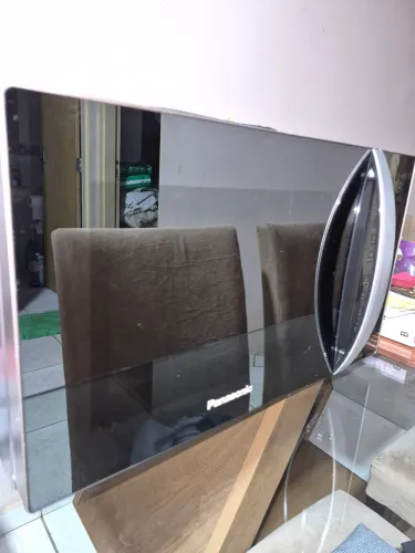 Vendo micro-ondas 32litros espelhado cinza Panasonic 