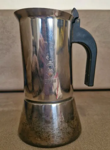 Cafeteira italiana Bialetti Venus original em aço inox - 6 xícaras