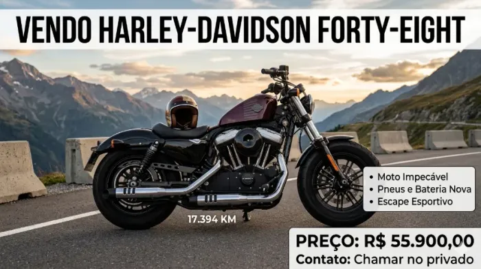 Forty Eigth 2018 1200cc Impecável