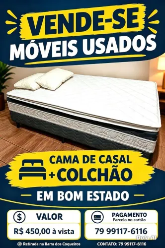 Cama casal com colchão