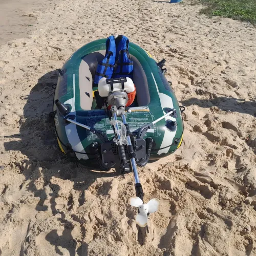 Bote inflavio completo com motor 2tempo 