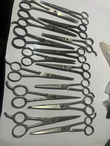 15 tesouras cabeleireiro antigas