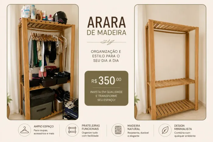 ARARA DE MADEIRA