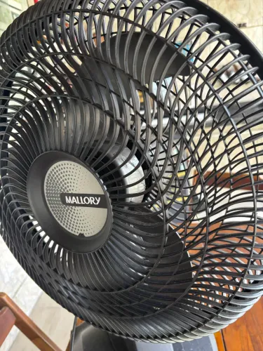 Ventilador Mallory 40cm Preto - Funcionando Perfeito
