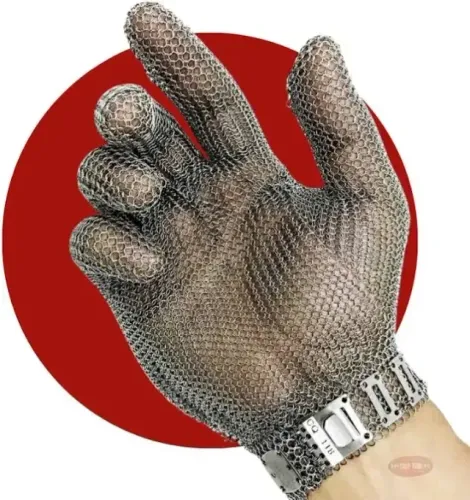 Luva de Aço inox açougueiro Volk brasil