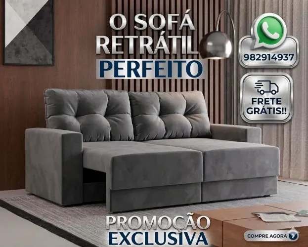 Mega promoção de Sofá Retrátil com Frete grátis!!