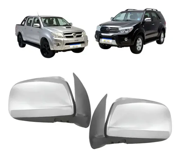 Par Retrovisor Toyota Hilux Sw4 2005 A 2011 Elétrico Cromado