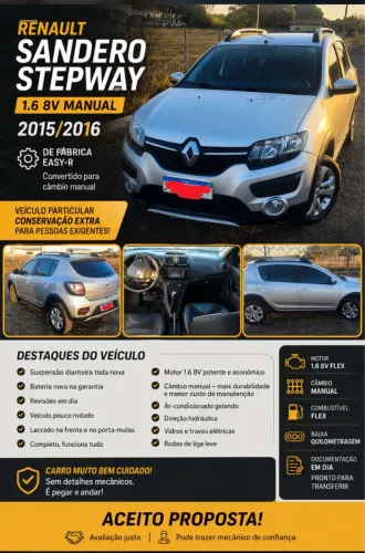 Renault Sandero Dyna. Easyr Hi-flex 1.6 8V 2016