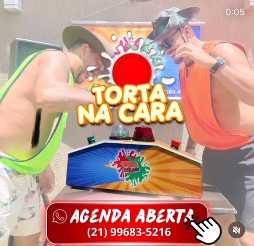 Aluguel do brinquedo Torta na Cara