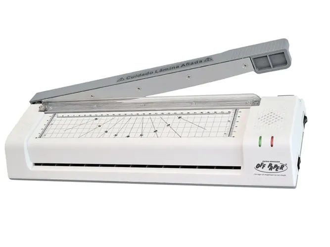 Plastificadora, laminadora e guilhotina A3