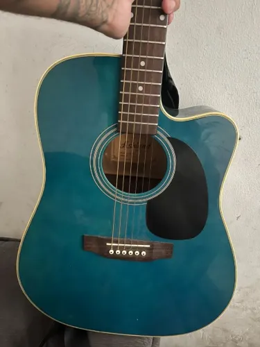 Violão Eletroacústico Ashland by Crafter - Azul (Com Afinador Embutido)