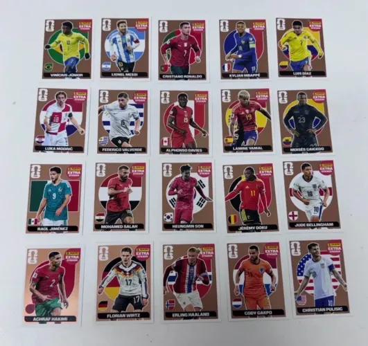 KIT COMPLETO EXTRA LEGENDS BRONZE COPA DO MUNDO 2026