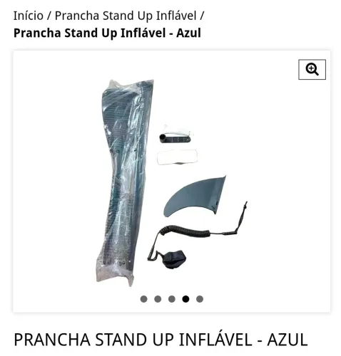 Prancha de stand UP azul inflável