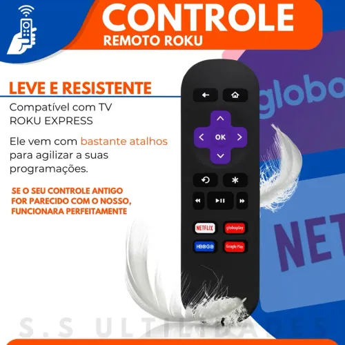 Controle Roku Tv express