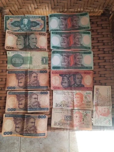 Vendo notas antigas cédulas antigas