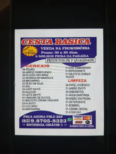 Feira top na promissória 