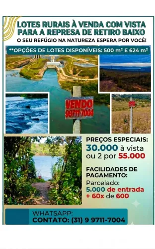 Lotes em condomínio fechado - Felixlândia
